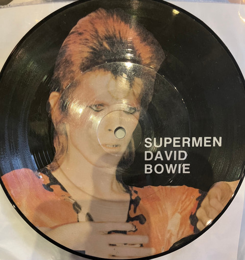 David Bowie - Supermen (VG/G) (1979, UK, 7” Single, Picture Disc) - Unofficial Release 