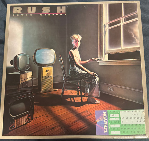 Rush - Power Windows (1985 Masterdisk NM/EX with Concert Ticket Stub