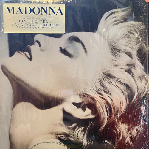 Madonna - True Blue (in-shrink, EX-/VG+) (1986, CAN) - With hype sticker & original inner sleeve