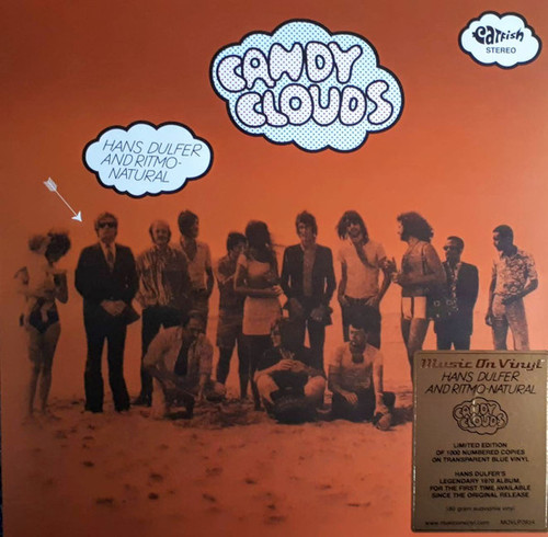 Hans Dulfer And Ritmo-Natural – Candy Clouds   (LP used UK 2021 limited numbered reissue on transparent blue vinyl  NM-/VG+)
