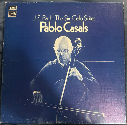 Pablo Casals - JS Bach: The Six Cello Suites (1980 UK 3LP Boxset EX/VG)
