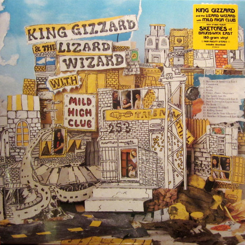 King Gizzard And The Lizard Wizard With Mild High Club – Sketches Of Brunswick East (LP used US 2017 in open shrink with hype sticker VG+/VG+)