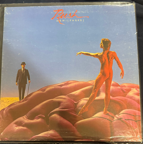 Rush - Hemispheres  (1978 Canadian Red Vinyl with Poster EX/VG+)