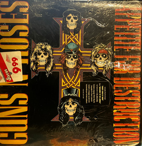 Guns N' Roses - Appetite For Destruction (In-Shrink, VG+/EX-) (1987, CAN) - With original inner sleeve & hype sticker!