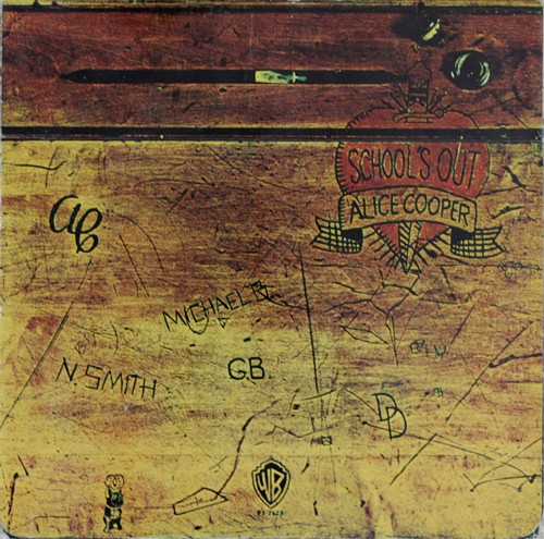Alice Cooper – School's Out (LP used Canada 1972 gatefold jacket...desk is in good shape...no underpants VG+/VG+)