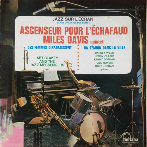 Miles Davis Quintet / Art Blakey And The Jazz Messengers / Barney Wilen – Jazz Sur L'écran (LP used France compilation reissue VG+/VG+)