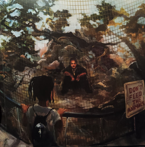 Pro Dillinger / Bucky Luger - Don't Feed The Animals (NM/NM) (2024, Denmark) - Blue / White Vinyl