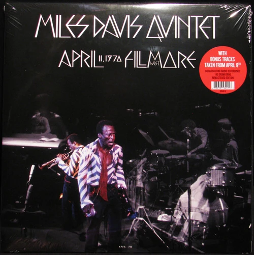 Miles Davis Quintet – April 11, 1970 Fillmore West  (2LPs used Europe 2015 remastered unofficial live release in gatefold jacket from 1970 NM-/NM-)