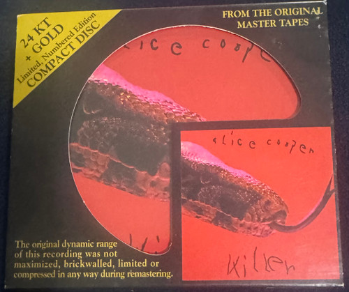 Alice Cooper - Killer (2009 Audio Fidelity 24K Gold CD NM/NM Numbered)