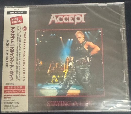 Accept - Staying A Life (2005 SEALED CD Japanese Import with OBI )