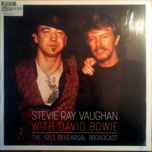 Stevie Ray Vaughan With David Bowie – The 1983 Rehearsal Broadcast  (2LPs NEW SEALED Europe 2019 unofficial release double live bootleg from Texas 1983 on clear vinyl)