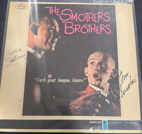 The Smothers Brothers - Curb your tongue Knave Autographed with COA