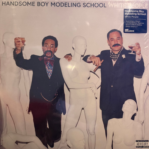 Handsome Boy Modeling School - White People (In-Shrink,NM/NM) (2023, US, 2xLP) - Silver & White Galaxy Vinyl