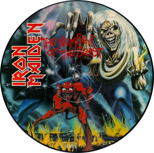 Iron Maiden – The Number Of The Beast (double sided picture disk LP used US 1982 VG+/VG+)