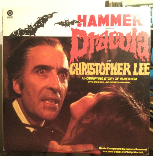James Bernard With Christopher Lee – Hammer Presents Dracula (LP used Canada 1974 VG+/VG+)