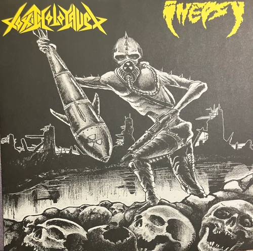 Inepsy / Toxic Holocaust – Inepsy / Toxic Holocaust (EX-/NM-) (US, 2010) - 4 track 12 inch split EP