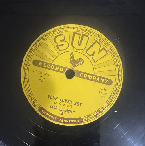 Jack Clement - Ten Years / Your Lover Boy (1958 Sun 10” 78 RPM Rockabilly EX / Generic Sleeve)