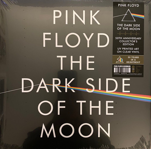 Pink Floyd – The Dark Side Of The Moon (2LPs used Worldwide 2024 remastered reissue on clear 180 gm vinyl in gatefold jacket...50th anniversary special edition... B and D side contain no music and are etched NM-/NM-)