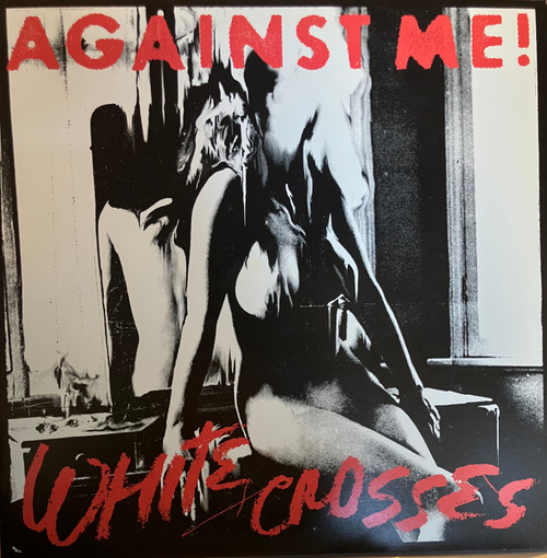 White Crosses - Against Me! (EX+/EX-) (US, 2010) - Red Vinyl