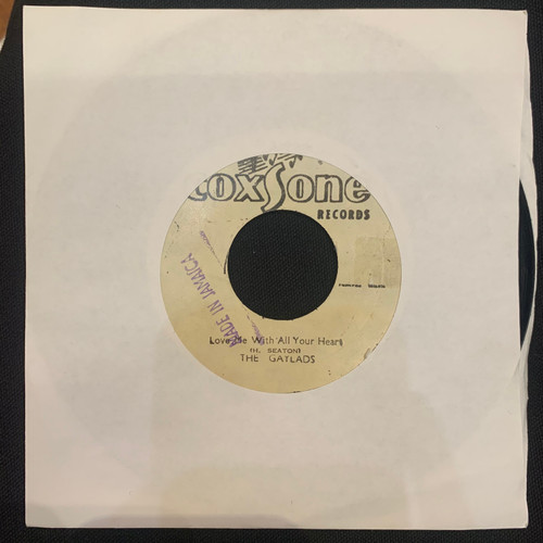 The Gaylads - Love Me With All Your Heart / Dub Me With Your Heart (Jamaica, Unknown Year, 7” Single, VG-)