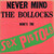 Sex Pistols – Never Mind The Bollocks Here's The Sex Pistols (LP used Canada 1977 VG+/VG++)