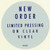 New Order – 1981-1982 (5 track 12 inch EP NEW SEALED US 2014 Record Store Day limited release on 180 gm clear vinyl)