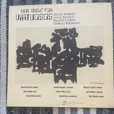 Milton Babbitt New Music For Virtuosos The Record Centre