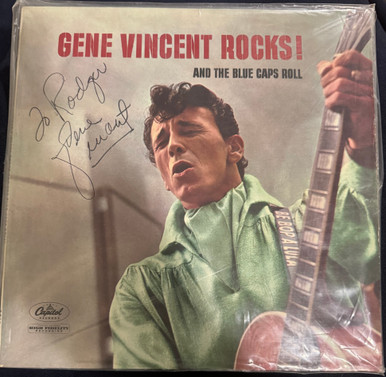 Vincent Rocks Gif Gene Vincent Rocks! And the Blue Caps Roll (Autographed in the UK in ...