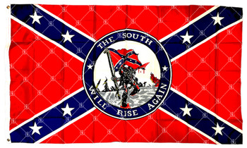 Confederate The South will Rise Again - In/Outdoor 3x5 ft Polyester Flag