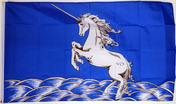 Unicorn Blue In/Outdoor 3x5 ft Polyester Flag