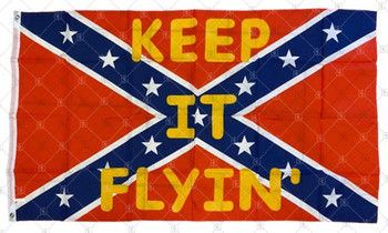 Confederate Rebel "Keep It Flying" In/Outdoor 3x5 ft Polyester Flag