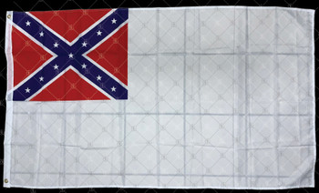 Second National Confederate Rebel (In/Outdoor) 3x5 ft Polyester Flag