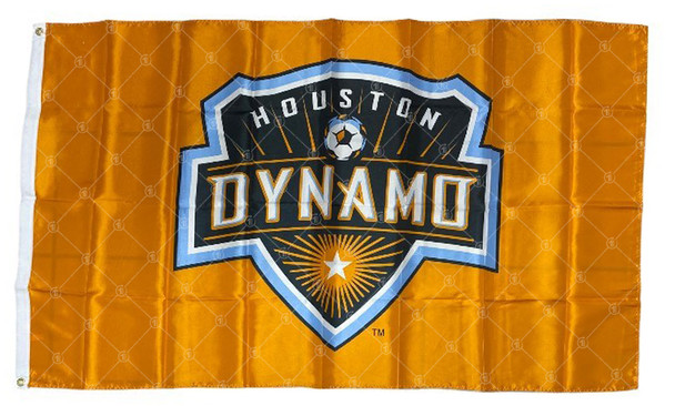 MLS Houston Dynamo Orange (In/Outdoor) 3x5 ft Polyester Flag