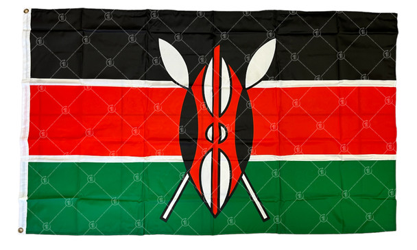 Kenya (In/Outdoor) 3x5 ft Polyester Flag