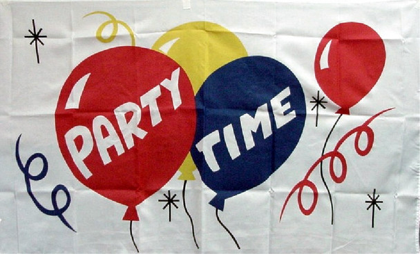 Party Time (In/Outdoor) 3x5 ft Polyester Flag