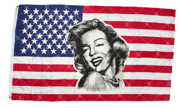 USA Marilyn Monroe (In/Outdoor) 3x5 ft Polyester Flag