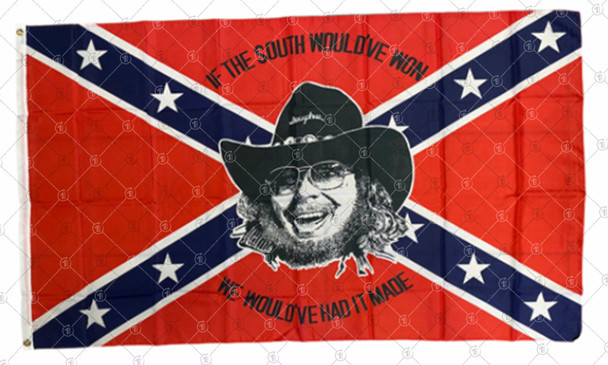 Hank Williams Jr. Confederate In/Outdoor 3x5 ft Polyester Flag