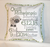 Lamb Birth Announcement Pillow in Sage Green