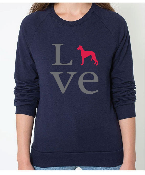 whippet sweatshirt