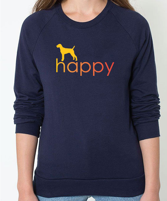 Unisex Happy Vizsla Sweatshirt Righteous Hound