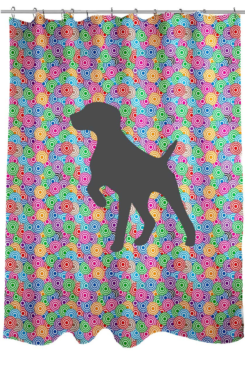 Circle German Shorthaired Pointer Shower Curtain Righteous Hound