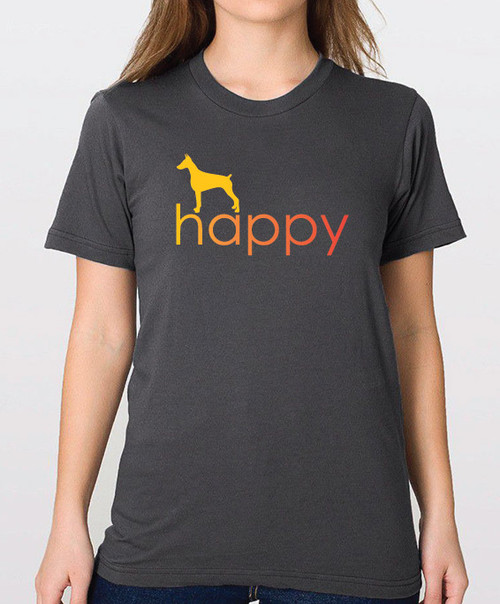 Righteous Hound - Unisex Happy Doberman T-Shirt