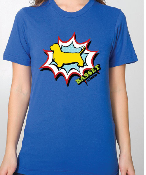 Unisex Comic Basset Hound T-Shirt