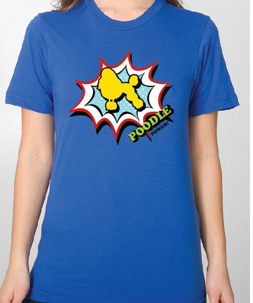 Unisex Comic Poodle T-Shirt