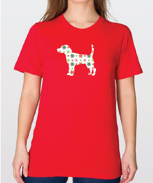 Unisex Holiday Beagle T-Shirt
