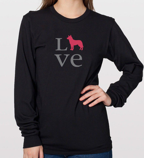 Unisex Love Husky Longsleeve Tee