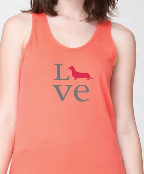 Unisex Love Dachshund Tank Top