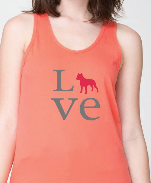 Unisex Love Staffordshire Terrier Tank Top