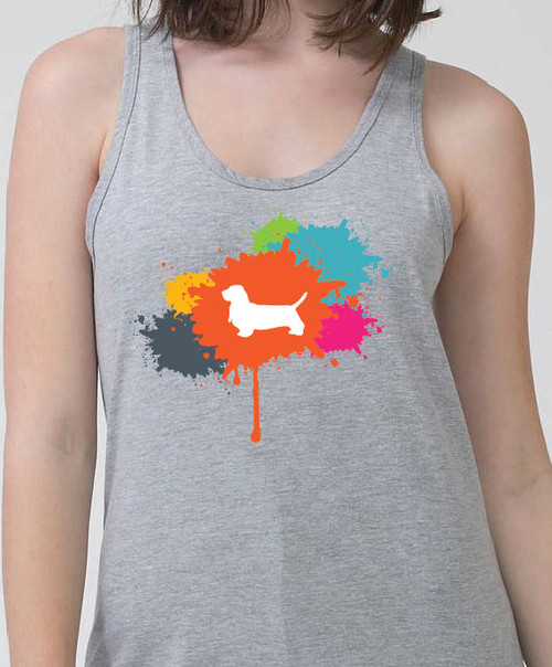 Righteous Hound - Unisex Splatter Basset Hound Tank