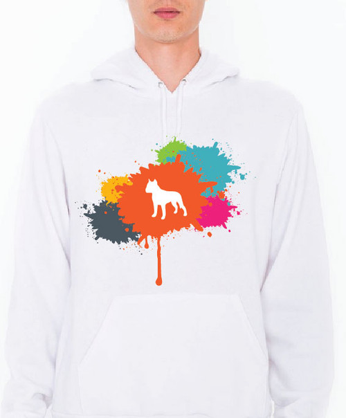 Unisex Splatter Staffordshire Terrier Hoodie